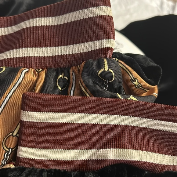 Gucci velvet/silk Horsebit joggers. NEW - Picture 5 of 13